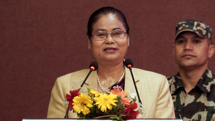 मन्त्रालयलाई बजेट अपुग भएकोमा महिला मन्त्री असन्तुष्ट